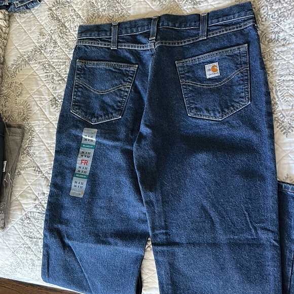 Men’s Carhartt FR  13 - Fame-Resistant Denim utility Jean new with tag - Picture 4 of 8